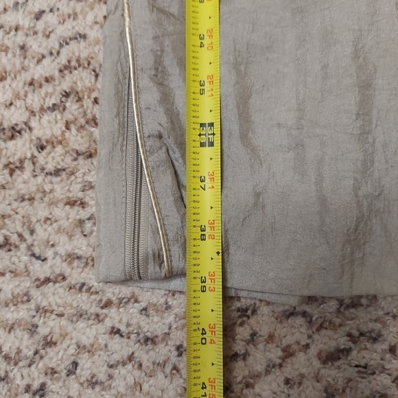 Cabin Creek Womens XL Pull On Pants Champaign Gold Windbreaker 80s 90s Athletic - Picture 10 of 13